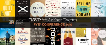 Register for the 2019 Penguin Random House First-Year Experience® Conference Author Events!