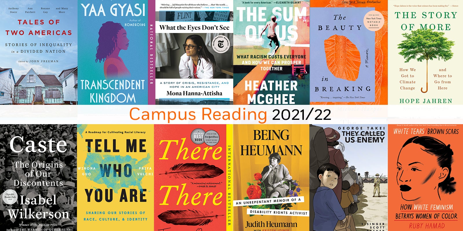 What Students Will Be Reading: Campus Common Reading Roundup, 2021-22