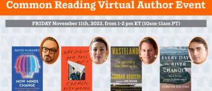 Register for the Penguin Random House 2022 Fall Common Reading Virtual Author Event!