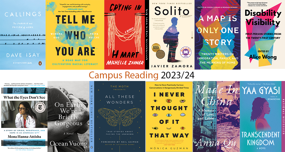 What Students Will Be Reading: Campus Common Reading Roundup, 2023-24