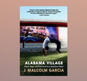 Alabama Village Book Cover against a pink background