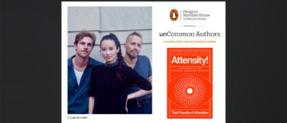 Friends of Attention author photo and Attensity! Book Cover.