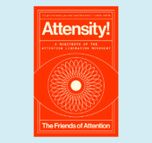 book cover of Attensity! against a blue background
